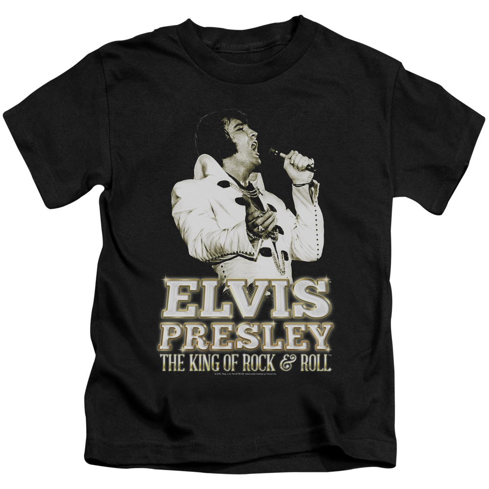 Elvis Presley & Golden Short Sleeve Juvenile 18-1 T-Shirt, Black - Small - 4
