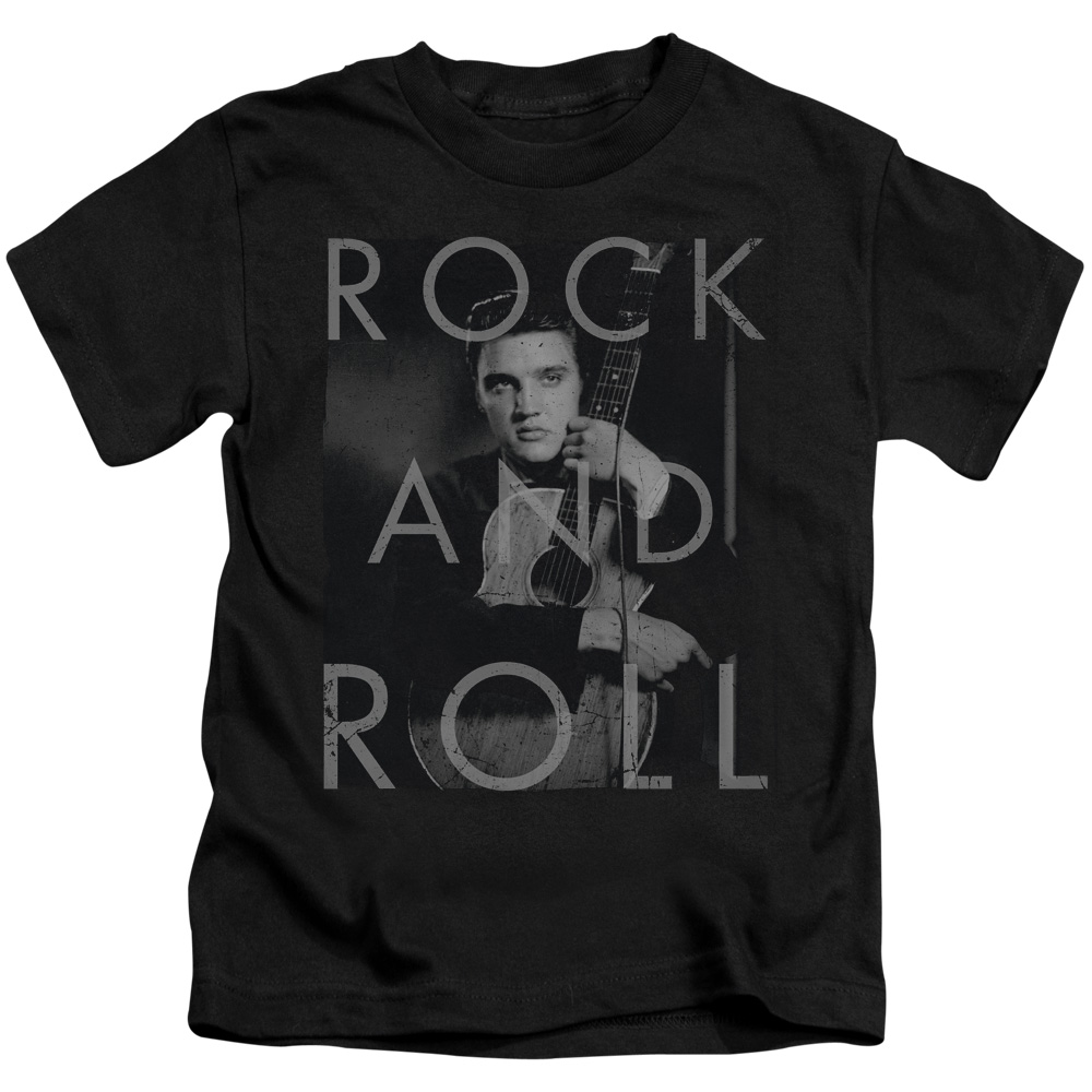 Elvis Presley & Rock & Roll Short Sleeve Juvenile 18-1 T-Shirt, Black - Small - 4