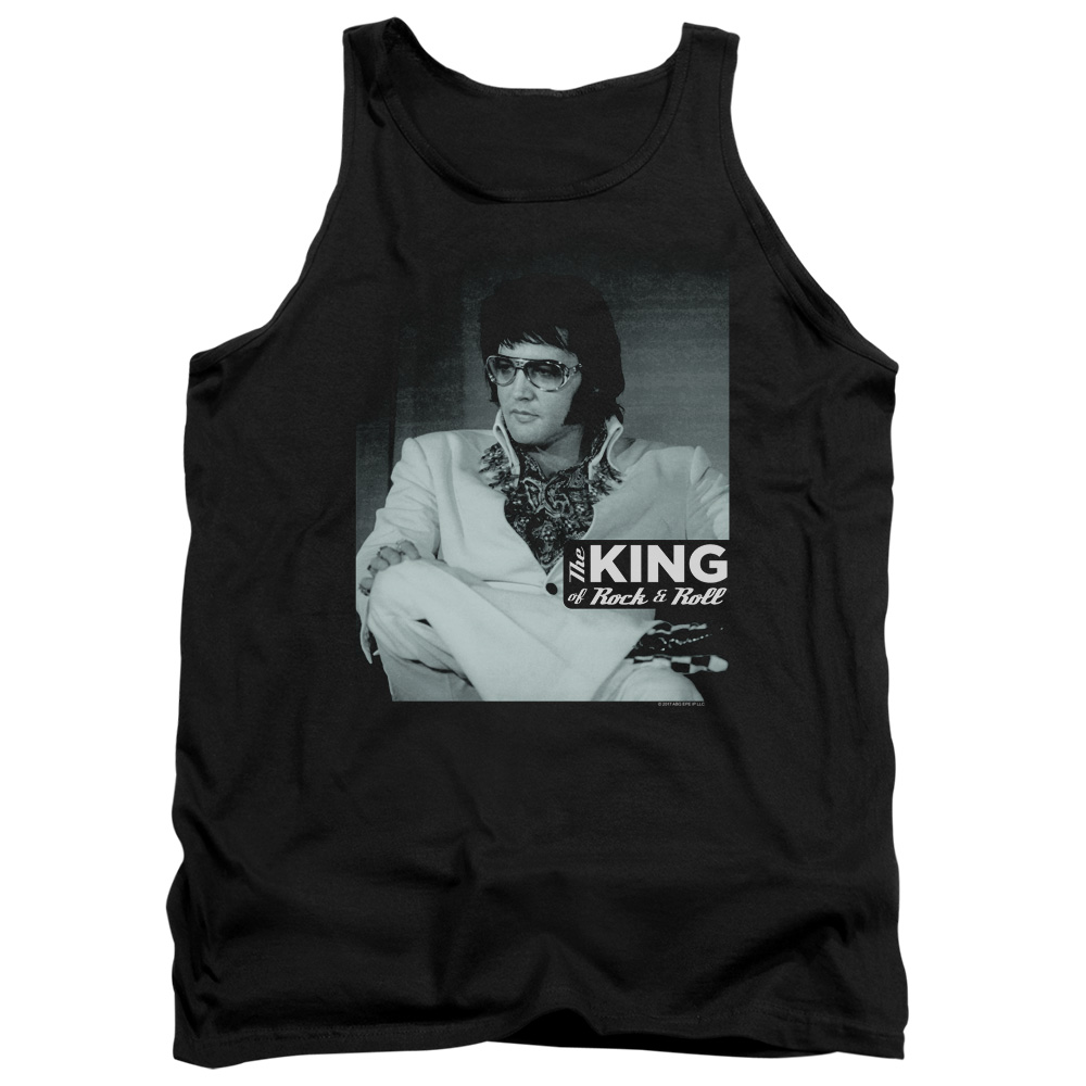 Elvis Presley & Good to Be Adult Tank Top, Black - Medium