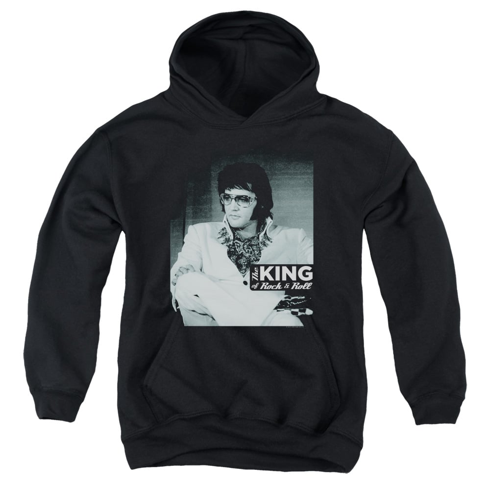 Elvis Presley & Good to Be Youth Pull-Over Hoodie, Black - Medium