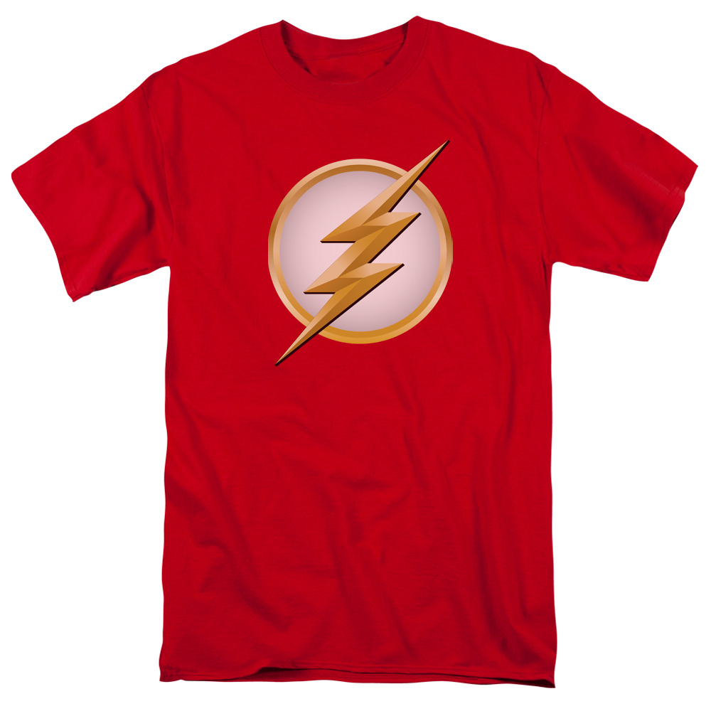 Flash New Logo Short Sleeve Adult 18-1 Mens T-Shirt Mens Regular Fit T-Shirt, Red - 2X