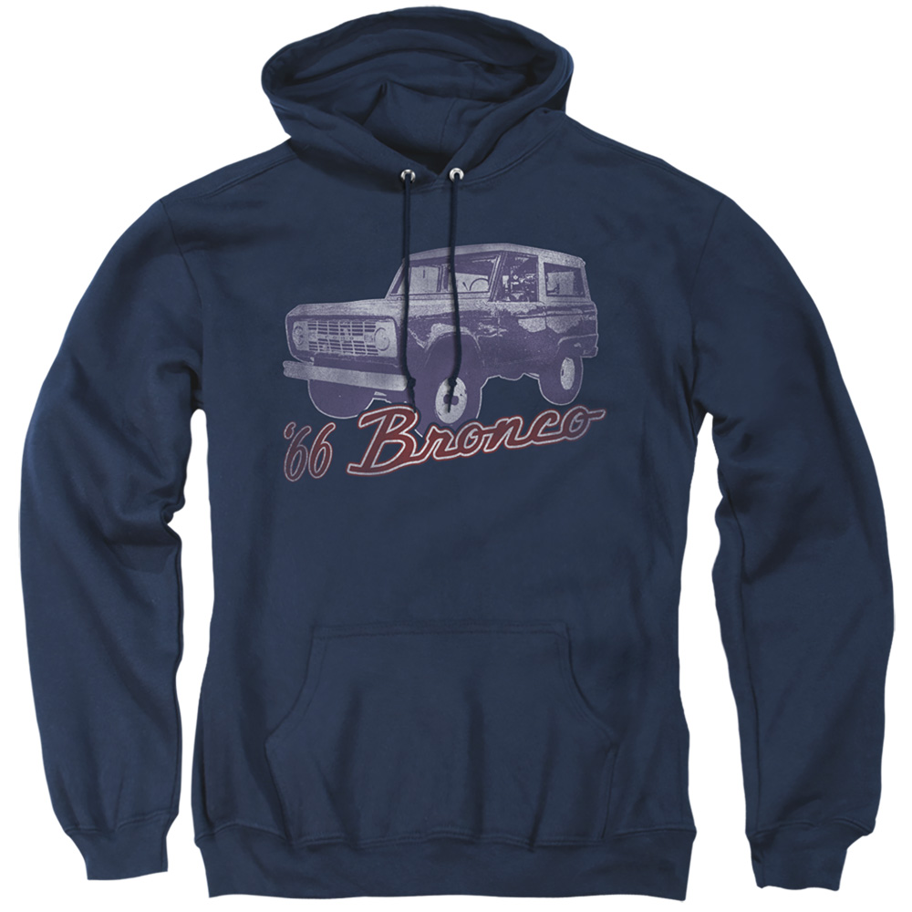 Ford Bronco 66 Bronco Classic Adult Pull Over Hoodie, Navy - Large