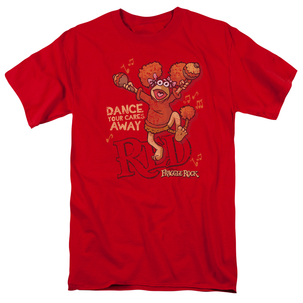 Fraggle Rock Dance Short Sleeve Adult 18-1 Mens T-Shirt Mens Regular Fit T-Shirt - Red - 2X