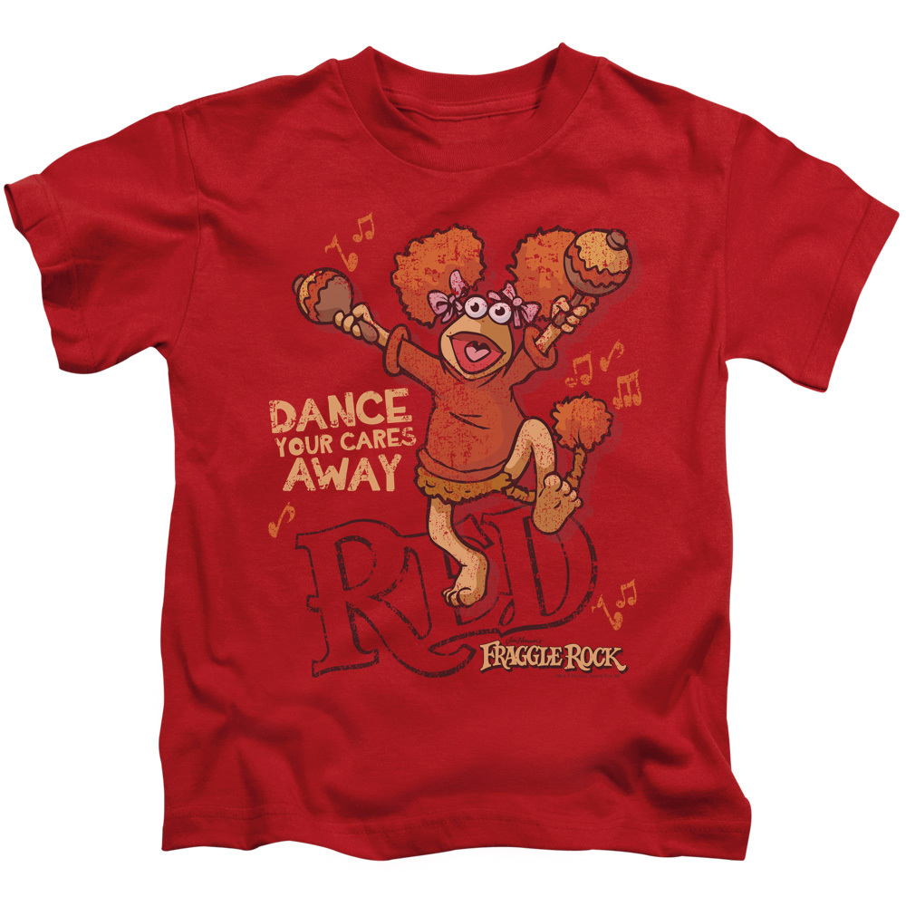 Fraggle Rock Dance Short Sleeve Juvenile 18-1 T-Shirt, Red - Small 4