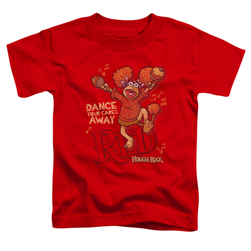 Fraggle Rock Dance Short Sleeve Toddler T-Shirt, Red - Large 4T