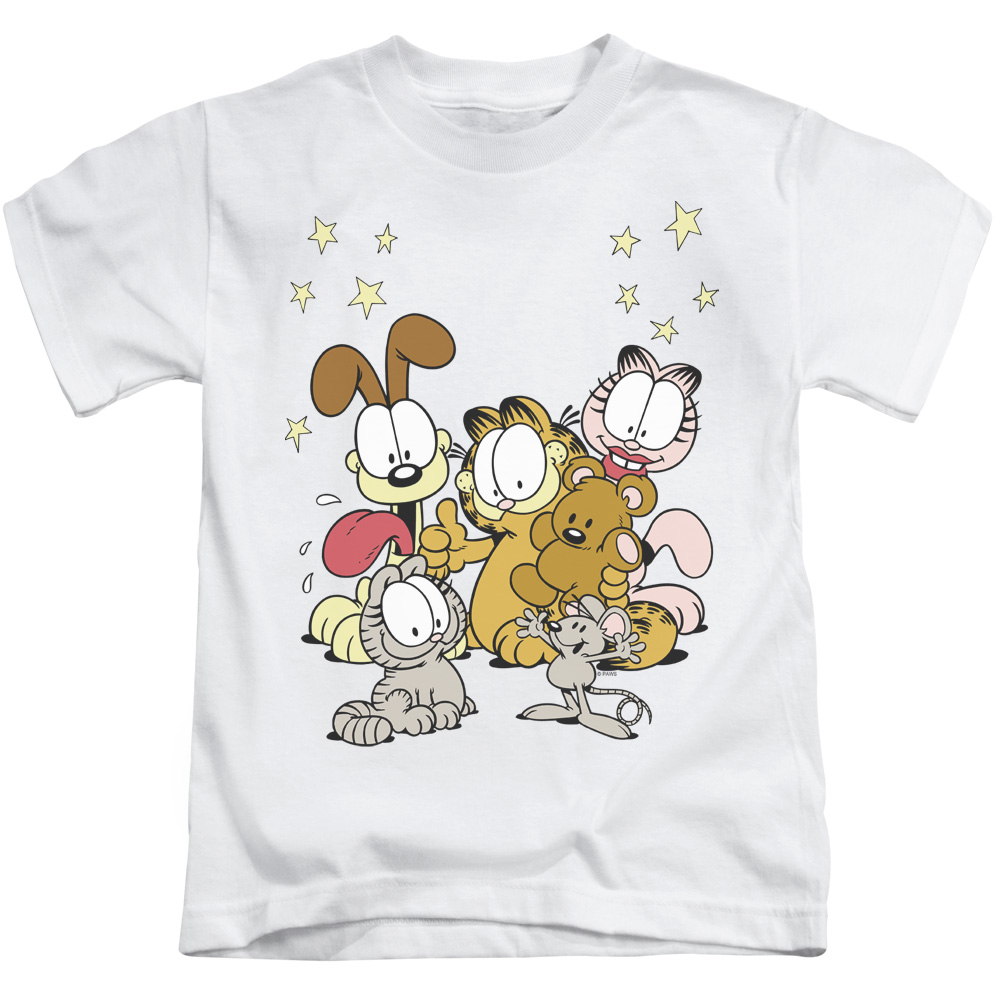 GAR212-KT-3 Garfield Friends are Best Short Sleeve Juvenile 18-1 T-Shirt, White - Large 7