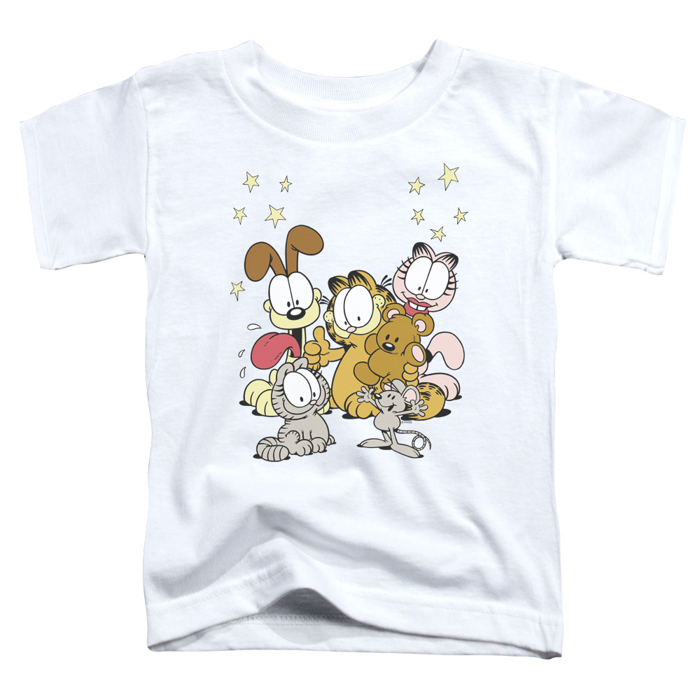 GAR212-TT-3 Garfield Friends are Best Short Sleeve Toddler T-Shirt, White - Large 4T