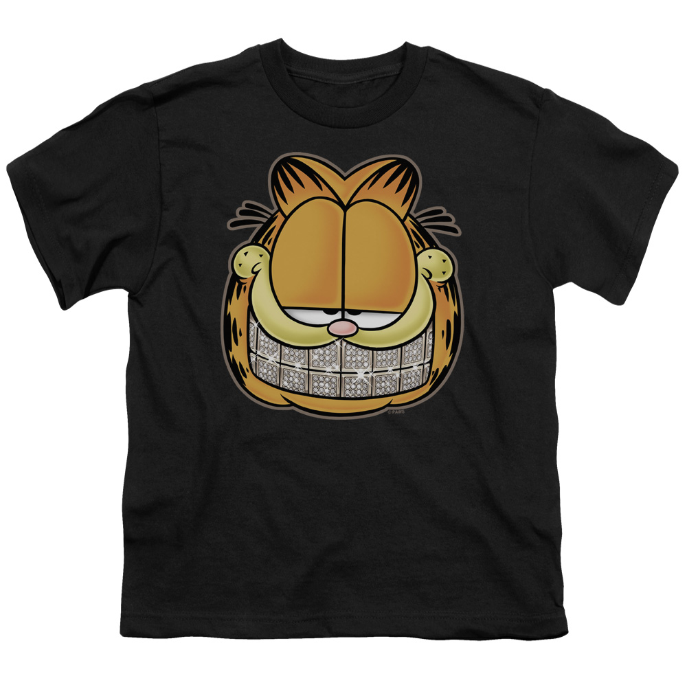 Garfield Nice Grill Short Sleeve Youth 18-1 T-Shirt, Black - Medium