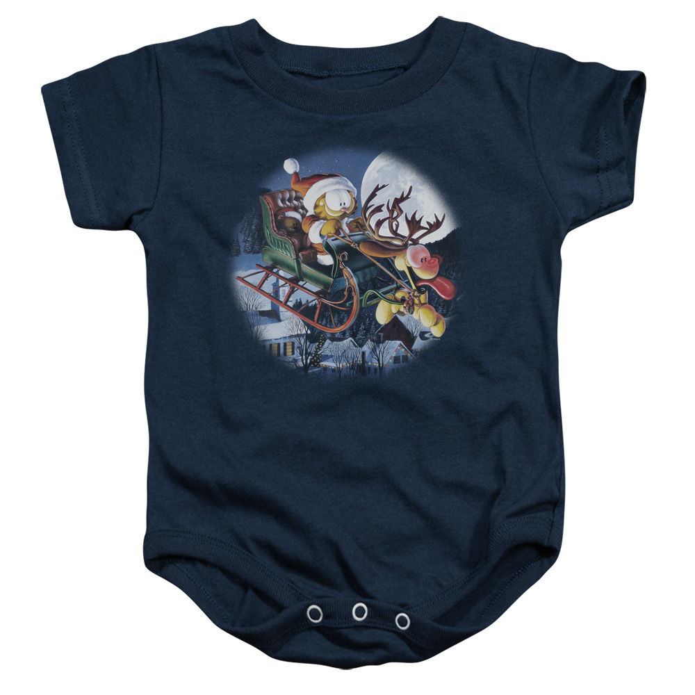 Garfield Moonlight Ride Infant Snapsuit, Navy - Medium - 12 Month