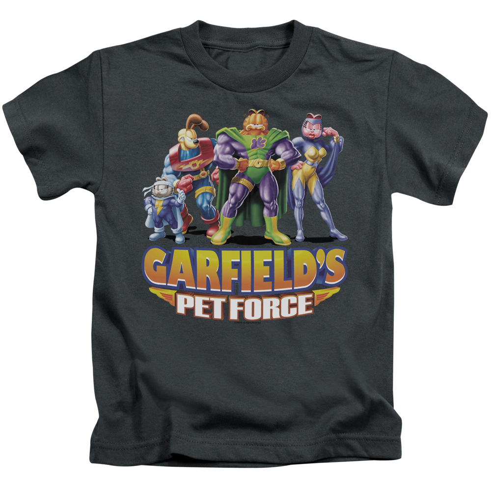 Garfield Beyond Short Sleeve Juvenile 18-1 T-Shirt, Charcoal - Medium 5-6