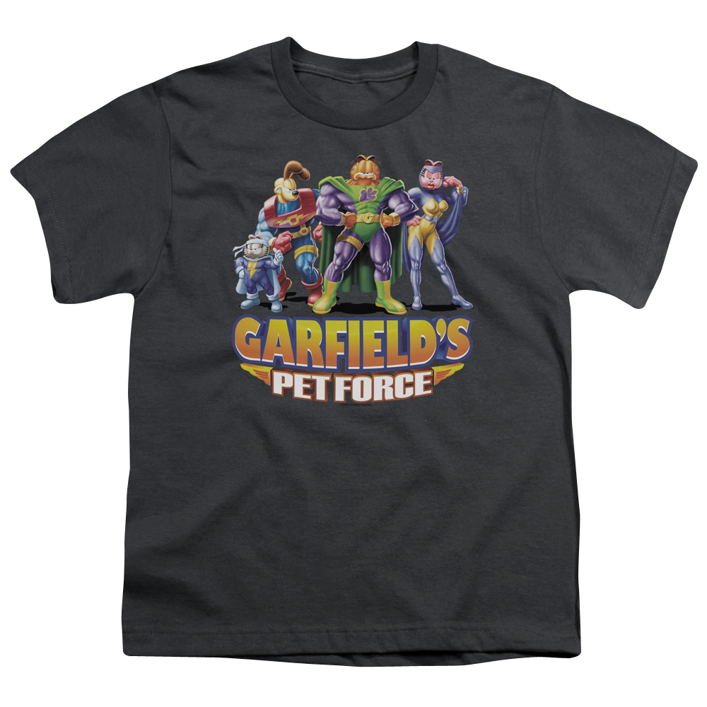 Garfield Beyond Short Sleeve Youth 18-1 T-Shirt, Charcoal - Medium