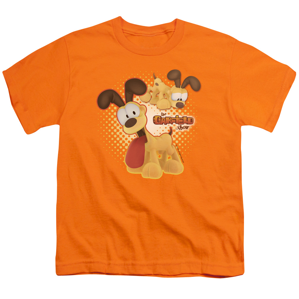 Garfield Odie Short Sleeve Youth 18-1 T-Shirt, Orange - Medium