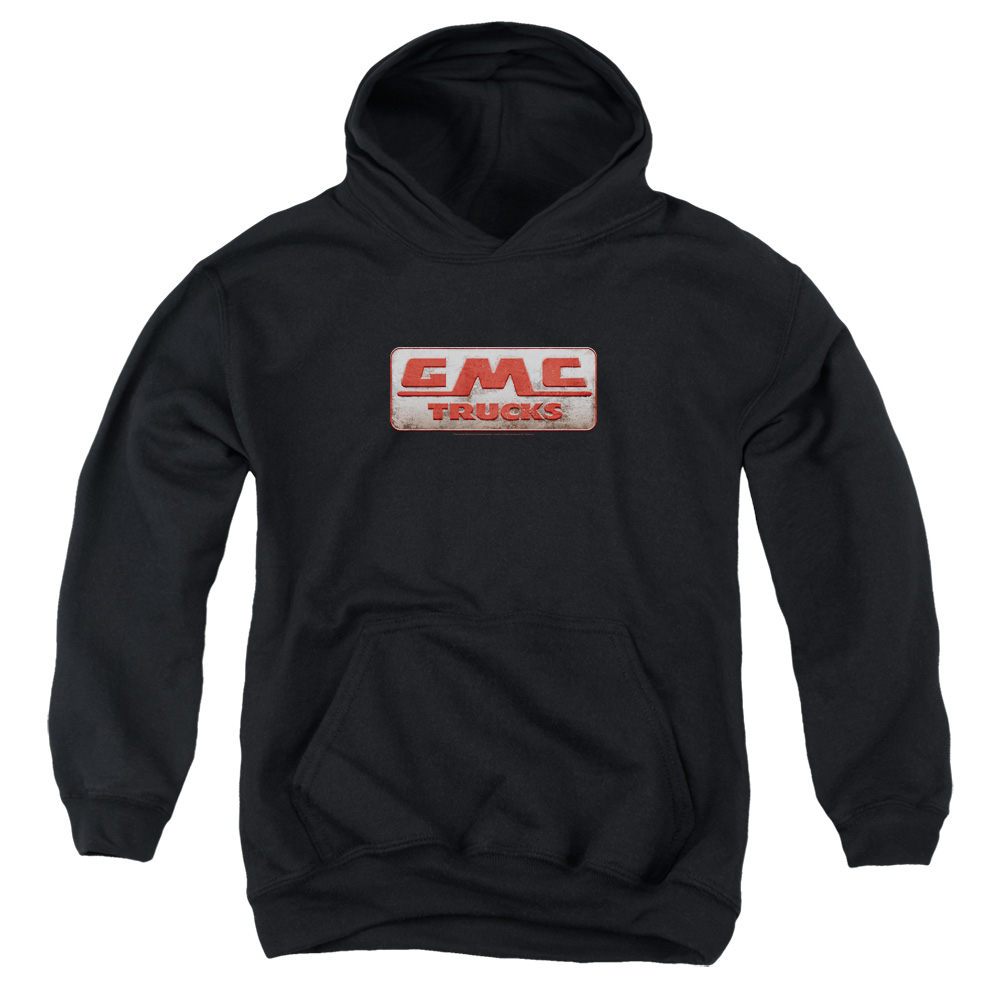 GMC & Beat Up 1959 Logo-Youth Pull-Over Hoodie, Black - Medium