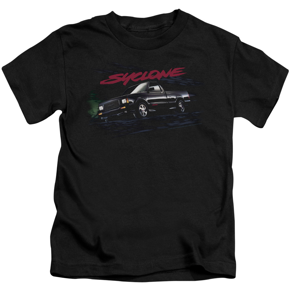 GMC & Syclone-Short Sleeve Juvenile 18-1 T-Shirt, Black - Medium - 5-6