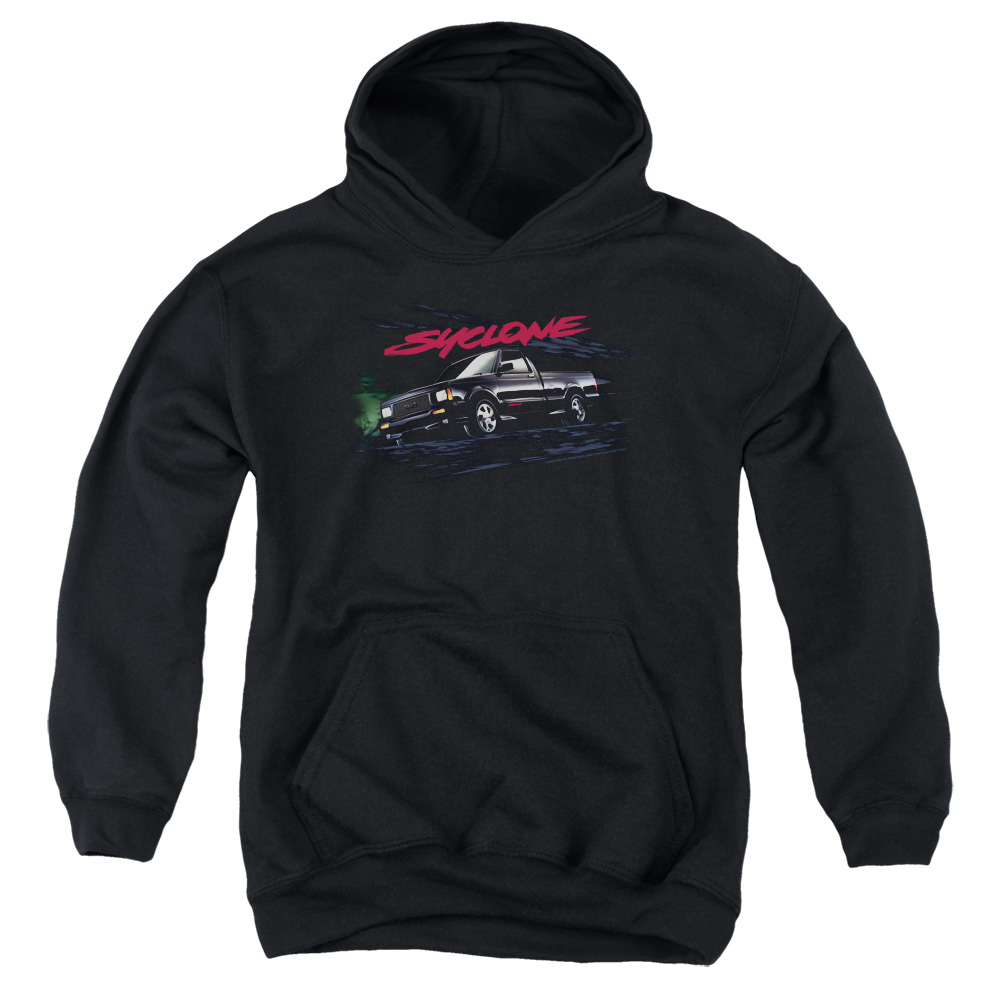 GMC & Syclone-Youth Pull-Over Hoodie, Black - Extra Large