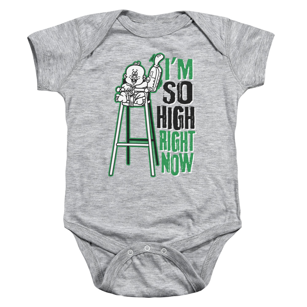 GSA1099B-SS-3 High Chair-Infant Snapsuit, Athletic Heather - Large - 18 Months -  Trevco