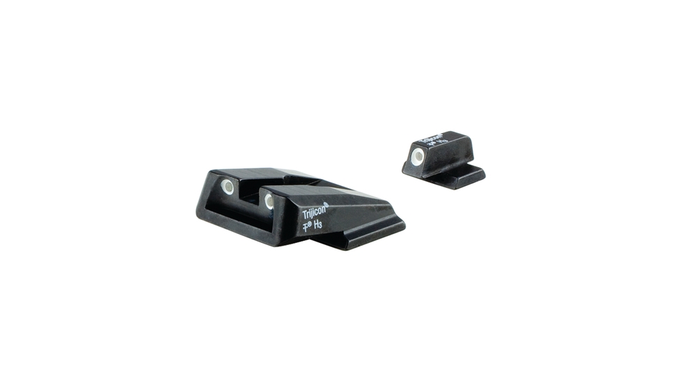 Trijicon Bright & Tough™ Night Sights - Smith & Wesson M&P SHIELD, M&P SHIELD Plus and M&P SHIELD 2.0 SA39-C-600714 in Front White Outline/green