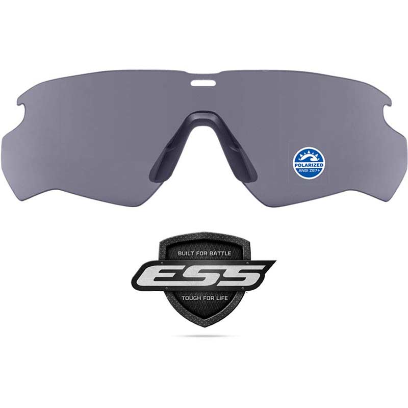 Picture of ESS Eyewear ESS 102-189-007 2.4 mm Replacement Cross Blade Polarize Gray Lens Shooting Glasses