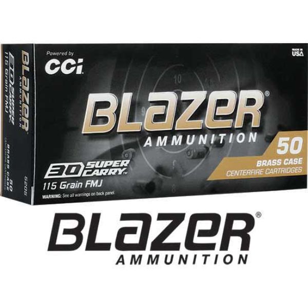 Brass 30 Super Carry 115 FMJ Grain - Box of 50