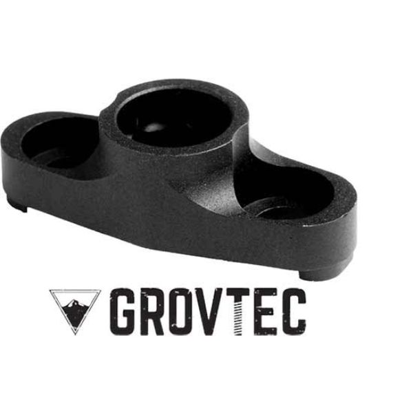 Picture of Grovtec GRVT GTSW193 Push Button Base for M Lok with Flanged & Non Rotation&#44; Black