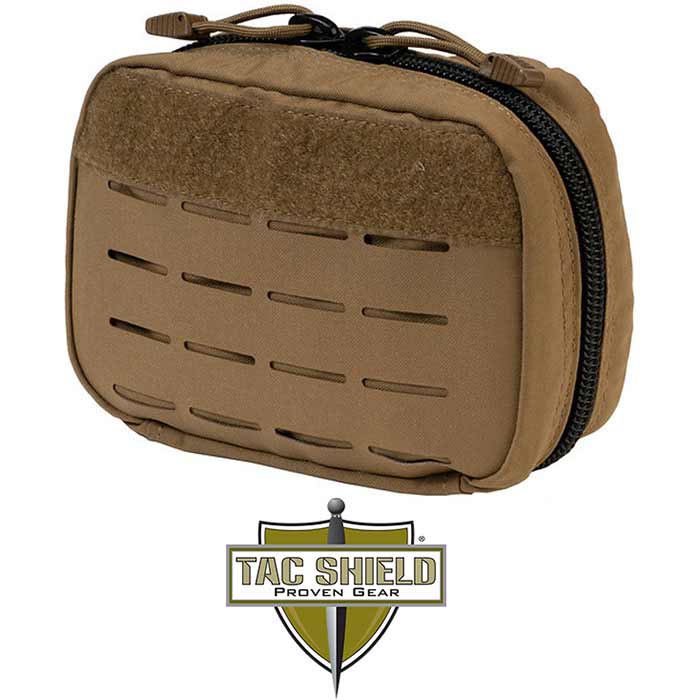 TCSH T4565CY 5 x 8 x 2 in. RZR Molle Operator Administrative Pouch, Coyote
