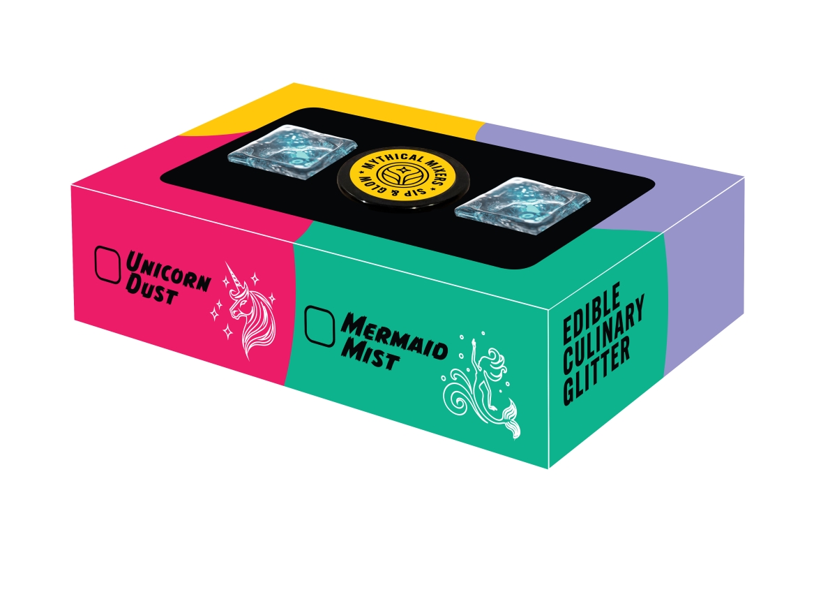 Picture of Mythical Mixers BBG-2 Bigfoot Bling Boxed Set - Edible Drink Glitter for Cocktails and Mocktails
