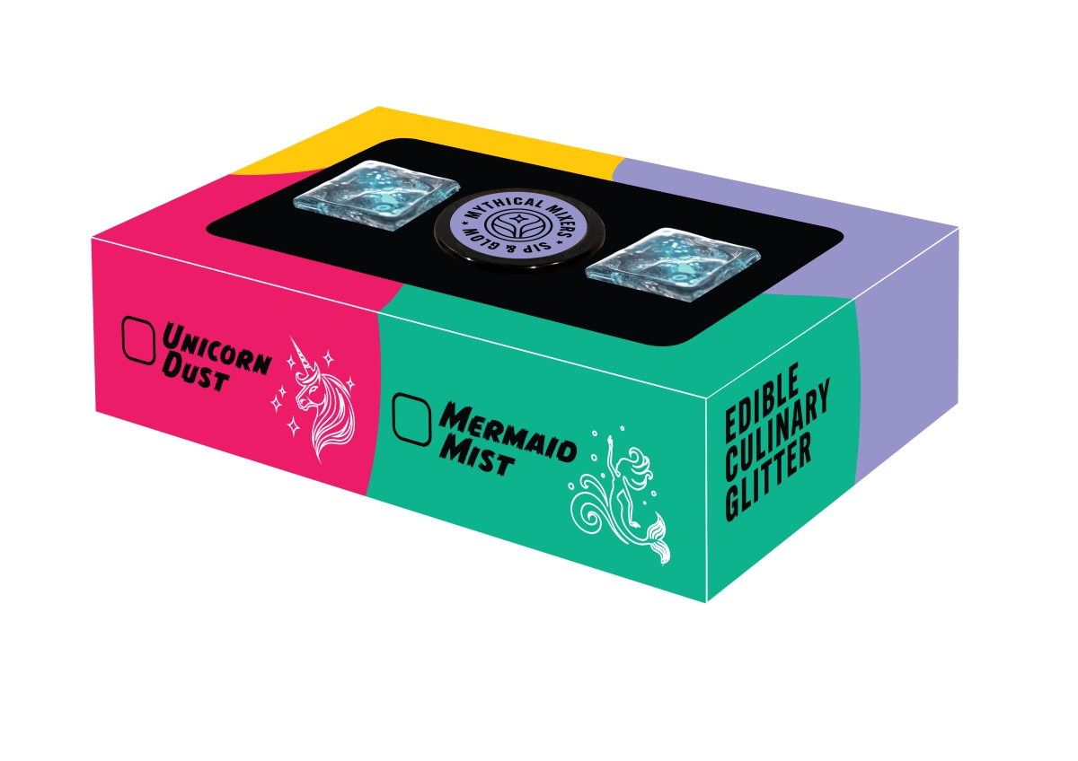 Picture of Mythical Mixers PPG-2 Pegasus Powder Boxed Set - Edible Drink Glitter for Cocktails and Mocktails