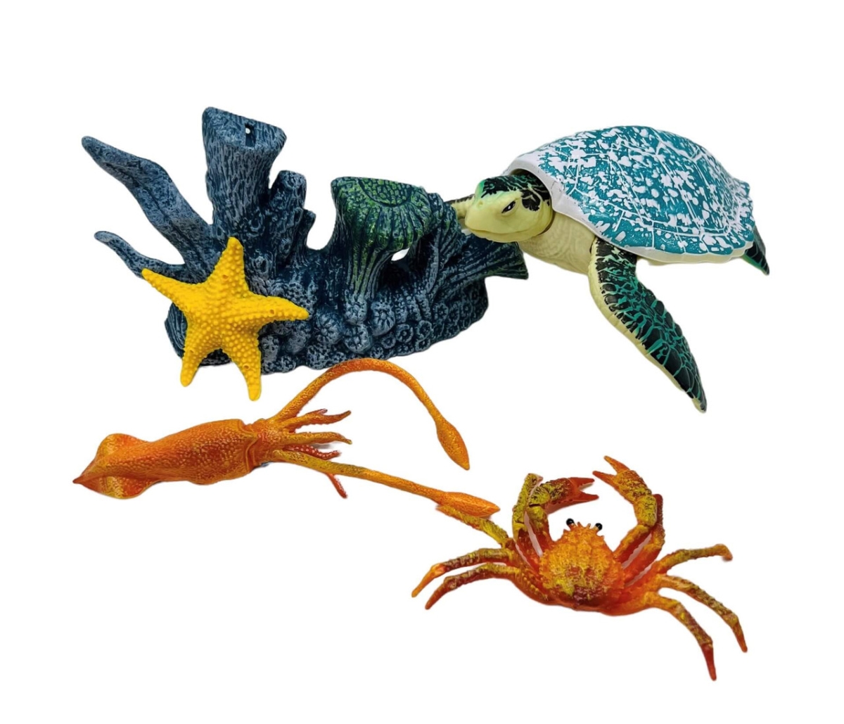 05502 Mighty Ocean Creatures Sea Life Action Figure Set, 5 Piece