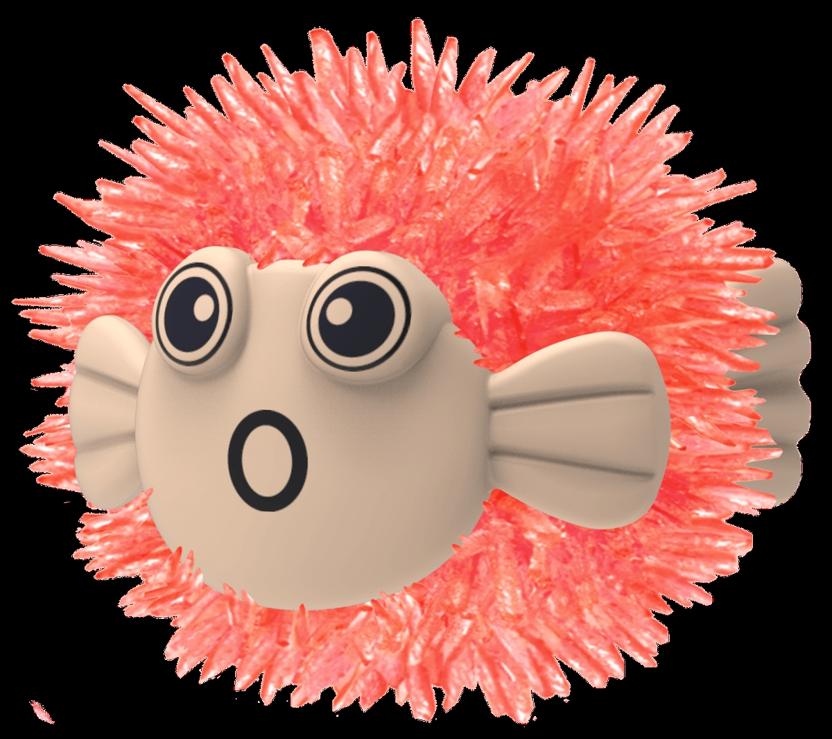 MA2002 Puffer Fish - Red