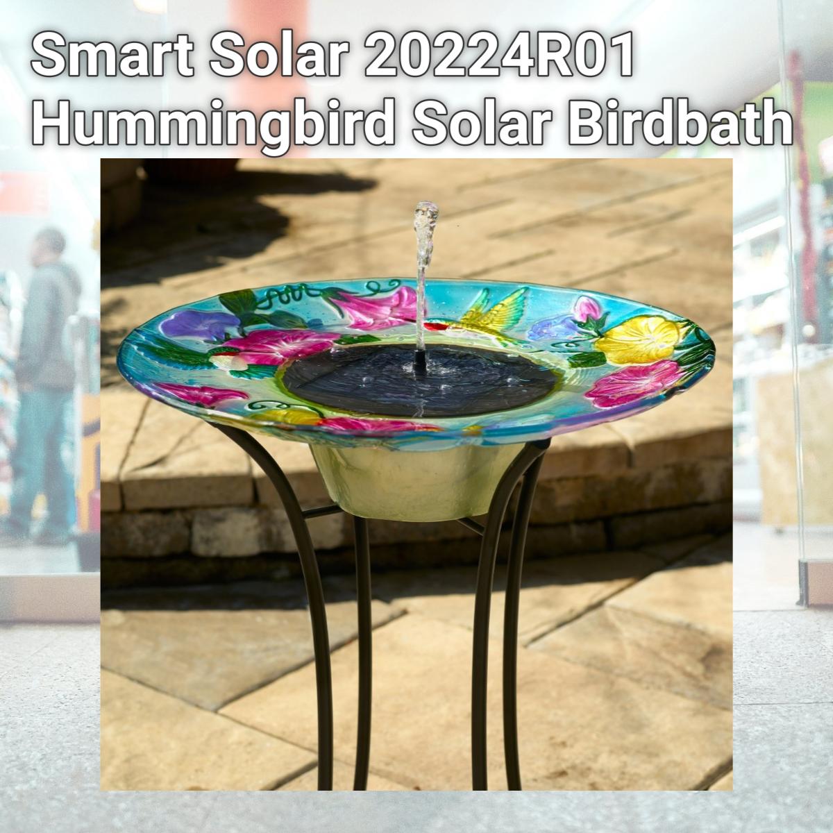 Picture of Smart Solar 20224R01 Hummingbird Solar Birdbath