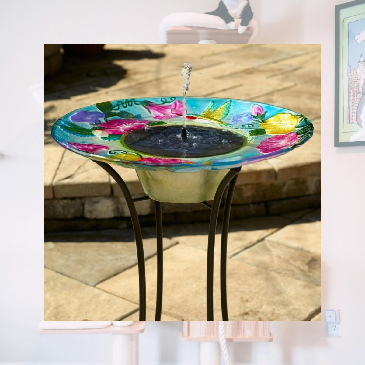 Picture of Smart Solar 20224R01 Hummingbird Solar Birdbath