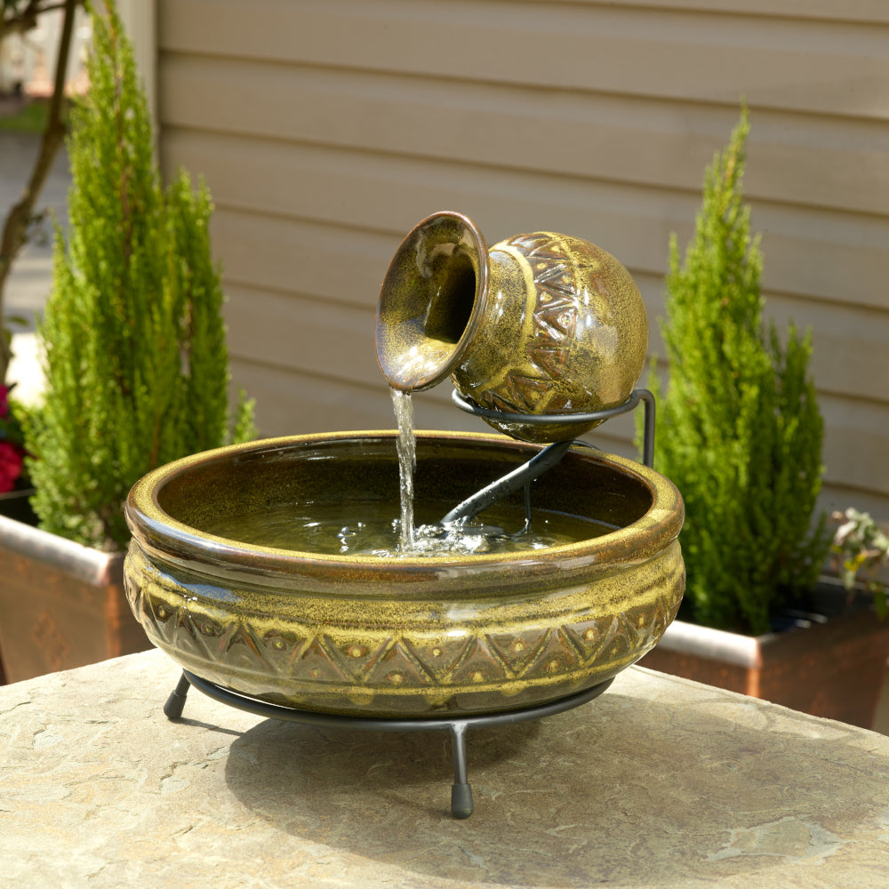 Cairo Solar Jug Fountain