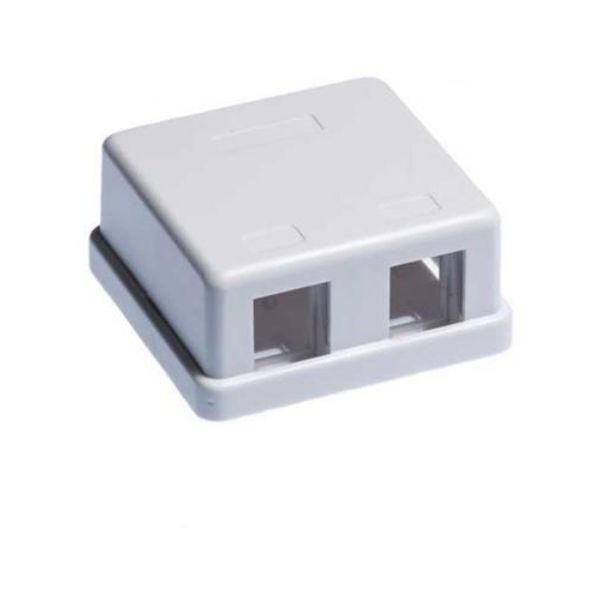 SMB-2WH-S Surface Box 2 Port, White