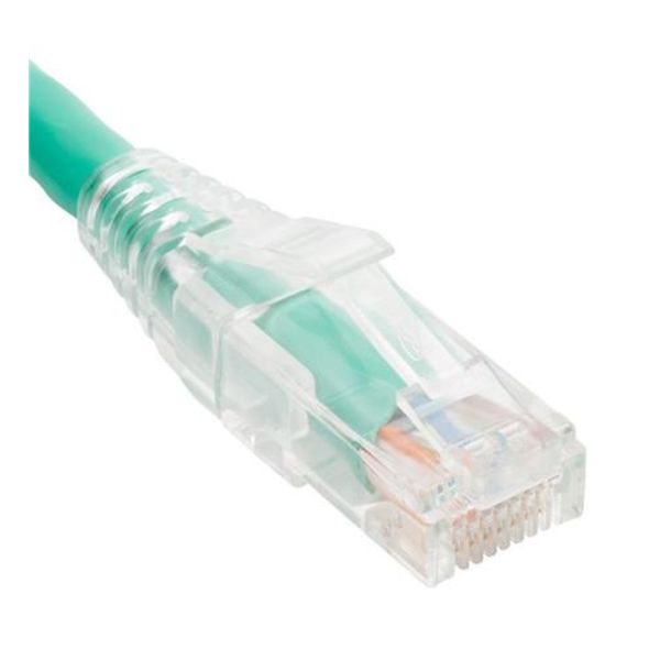 5 ft. Patch Cord with Cat6 Clear Boot, Green