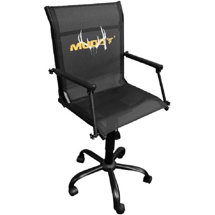 Rolling Swivel Chair, Black