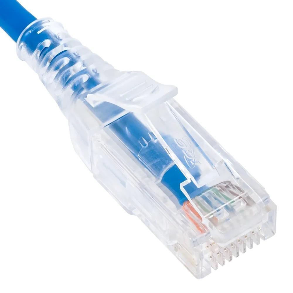 1 ft. Cat 6 Slim Clear SR Patch Cord - Pack of 25