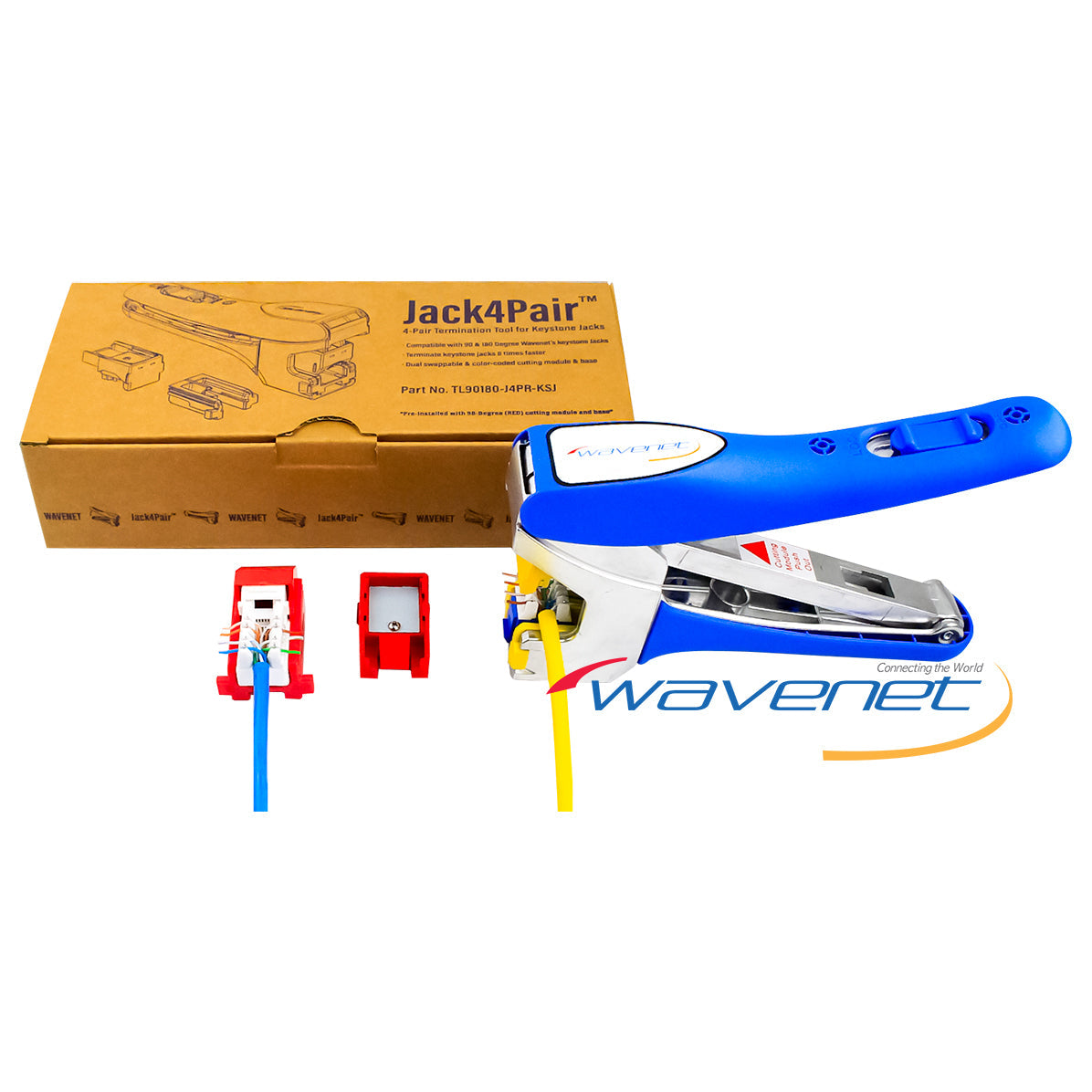 Picture of Wavenet WAV-TOOL-JACK4PAIR Termination Tool&#44; Blue - 4 Pair