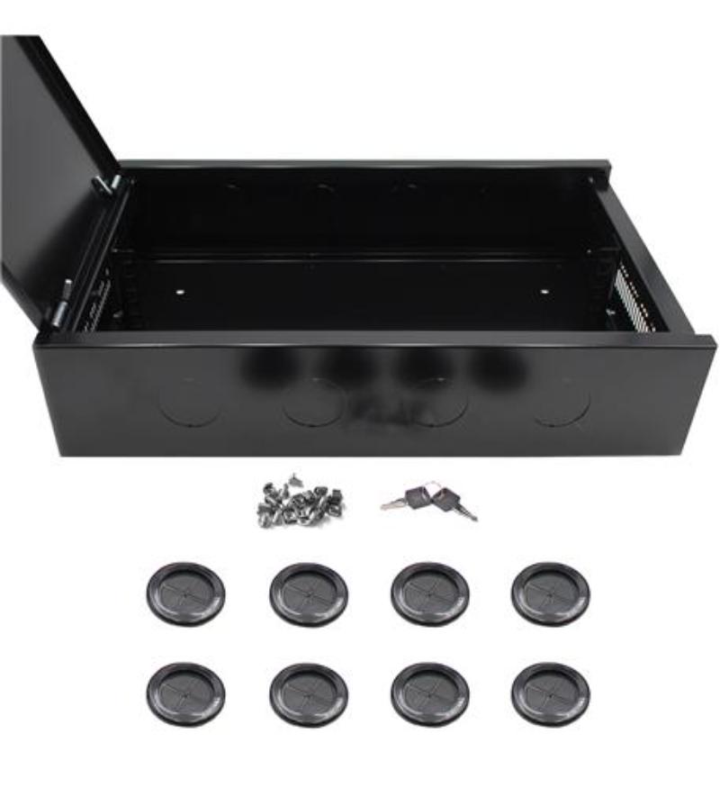 ELE-QWM-ED-2U-N 2U Wall Mount Cabinet, Black