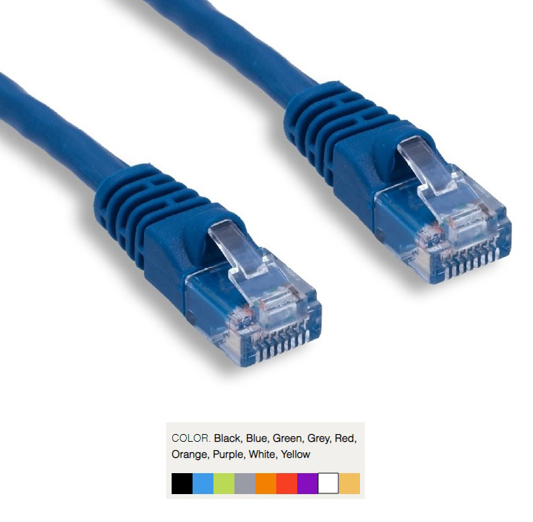 WAV-6E04UMWH-PC-6INCH 6 in. CAT6 Booted Ethernet Patch Cable, White