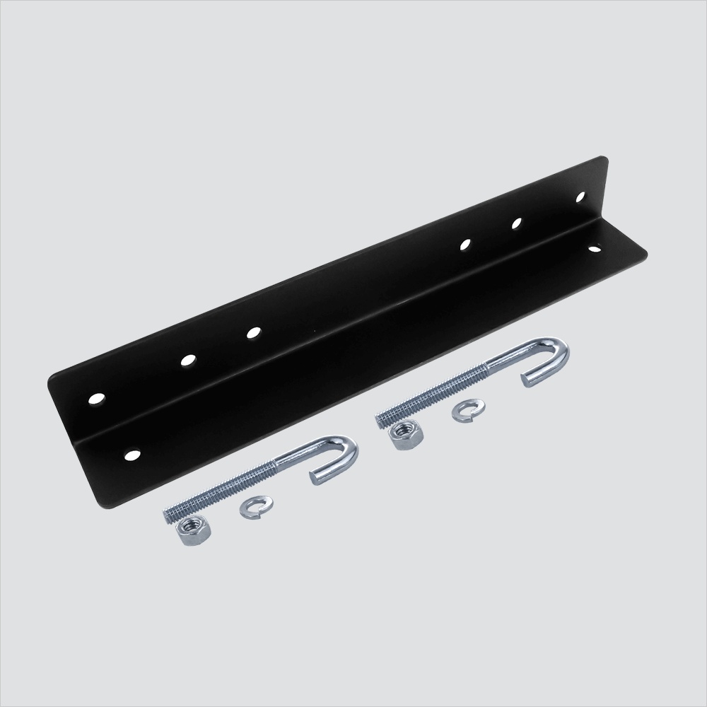 WAV-WL-WASB12-BK 12 in. Wall Angle Support Bracket - Heavy-Duty Mounting Bracket, Black