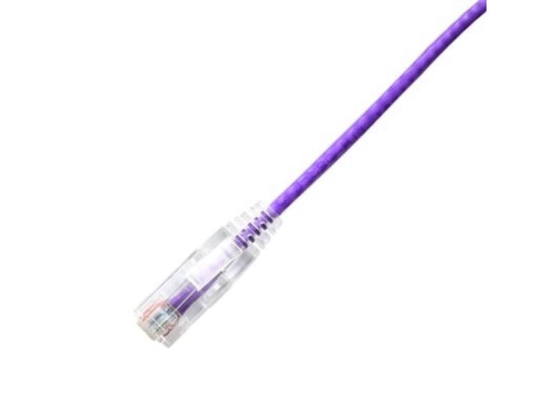 LYN-CPCS-6PR-003F 3 ft. CAT6 Slim Ethernet Patch Cable, Purple