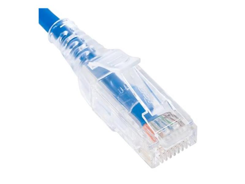 -ICPCSH05BL 5 ft. CAT6 Slim Clear Snagless Ethernet Patch Cable, Blue