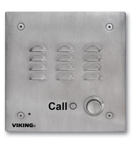 Picture of Viking Electronics VK-E-30-IP-EWP Stainless Steel Handsfree IP Phone EWP