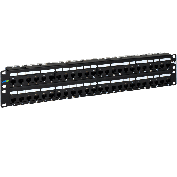 Picture of ICC ICC-ICMPP0486B 2 RMS CAT 6A 48 Port Patch Panel