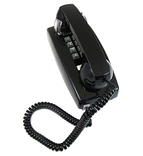 Picture of Cortelco ITT-2554-VOE-BK 255400-VOE-20MD Wall Valueline Corded Telephone VOE - Black