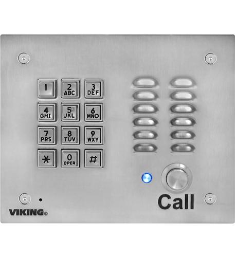 VK-K-1700-IP-EWP VoIP Stainless Steel Entry Phone, Silver