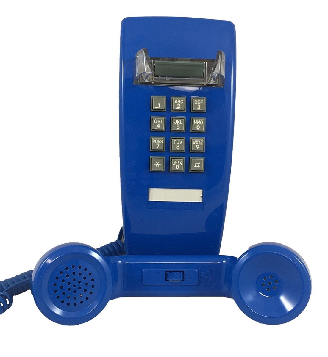 Picture of Cortelco ITT-2554-V-BL 255412-VBA-20M Wall Phone with Volume - Blue