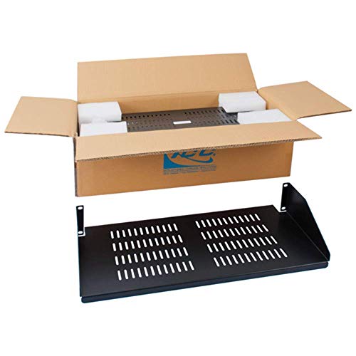 Vented Single-Sided Rack Shelf in 2 RMS - Pack of 2