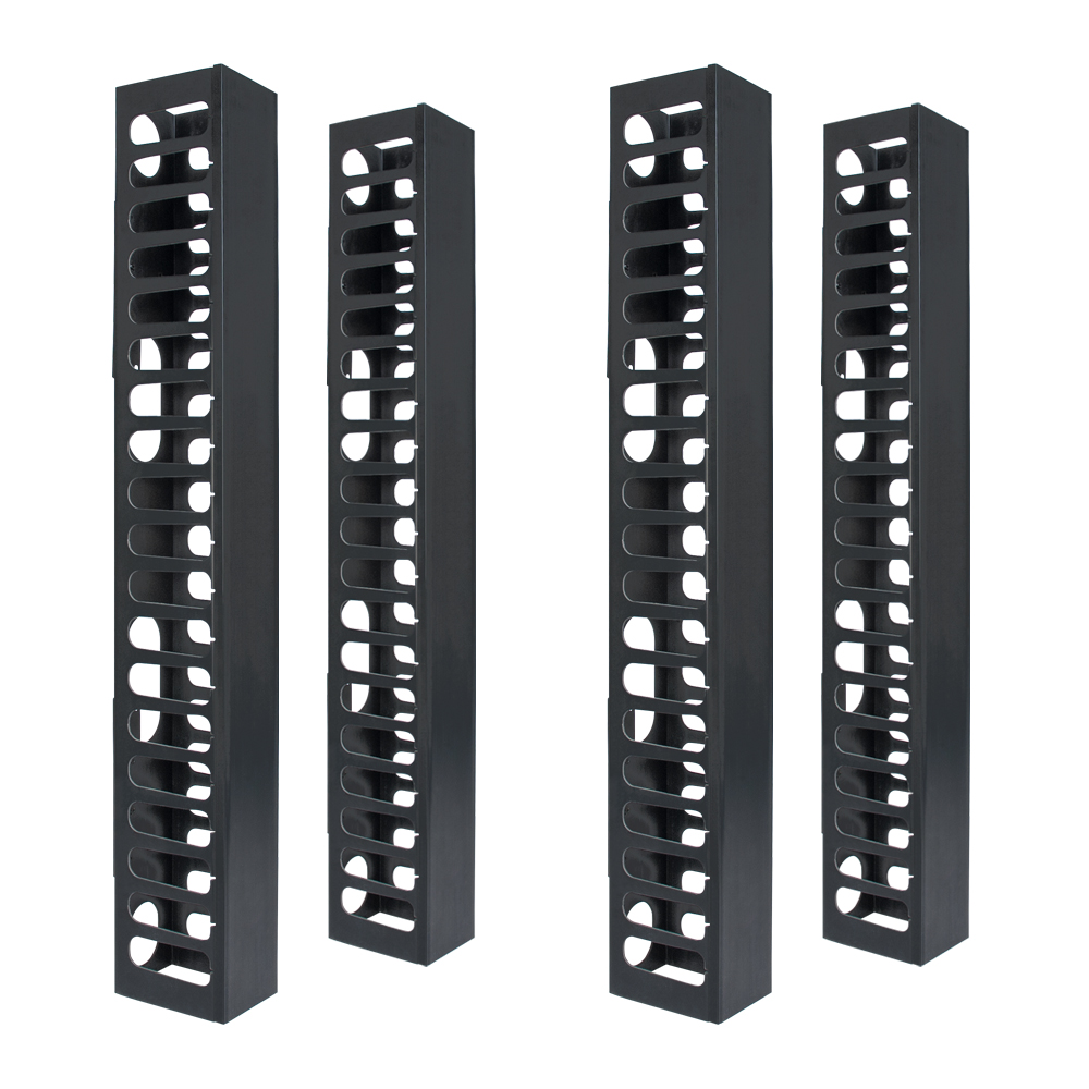 4 x 5 in. Vertical Plastic Finger Duct for 7 ft. Rack, Side or Center Mount