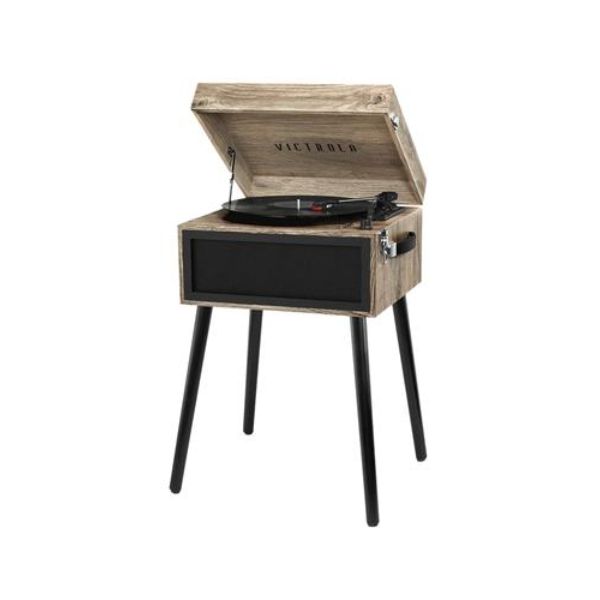 Picture of Innovative Technology INN-VTA-75-FOT 5-in-1 Wood Music Record Player Stand&#44; Oatmeal